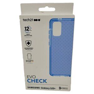 Tech21 Evo Check Flexible Gel Case for Samsung Galaxy S20+ Plus * Serenity Blue